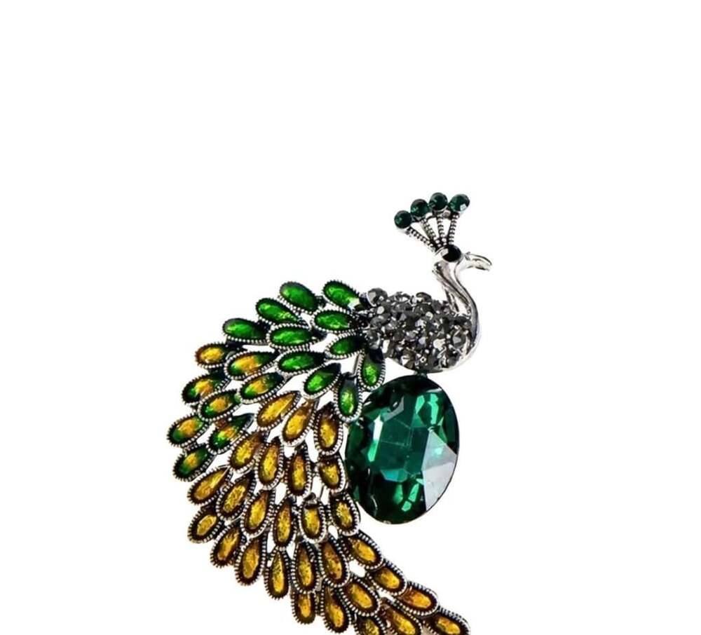 Vintage Animal Peacock Personality Brooch for Statement NWT